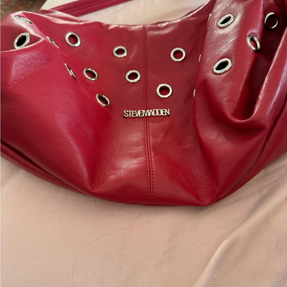 Steve Madden Bold Red Hobo Bag